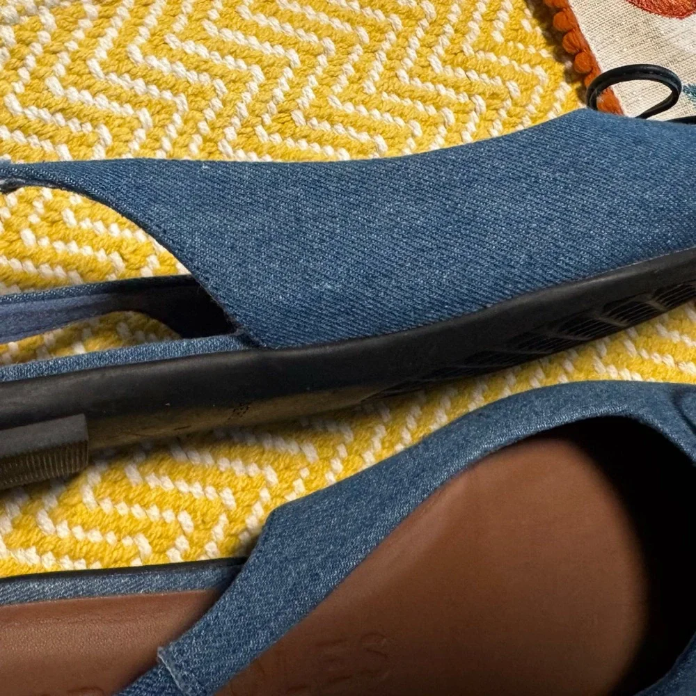 AEROSOLES Blue and Black Flats - Picture 5 of 8